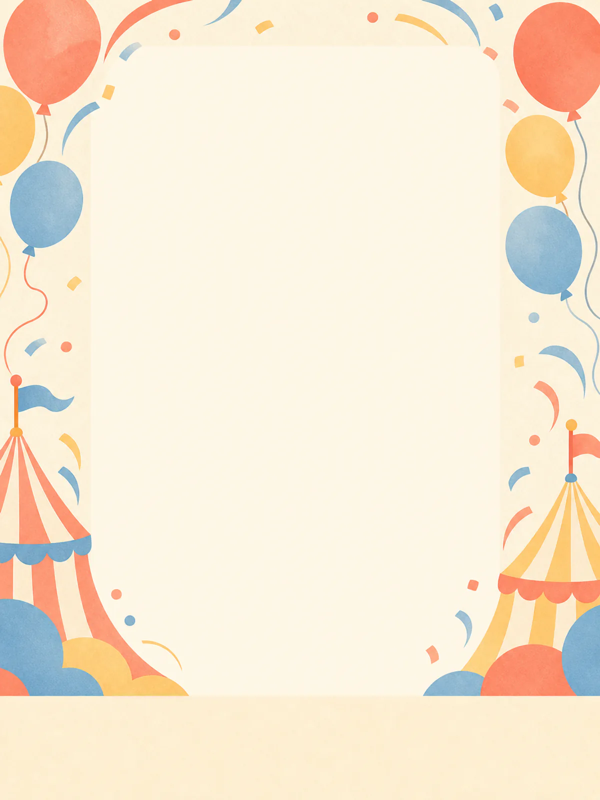 Arte de Aniversário Infantil